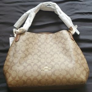 Authentic Coach Hallie Shoulder Bag